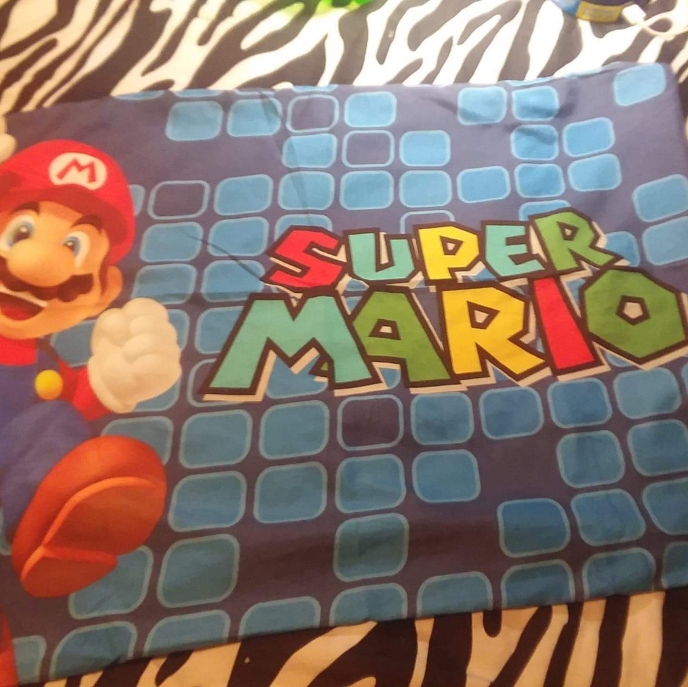 Front and back of a nice pillow case